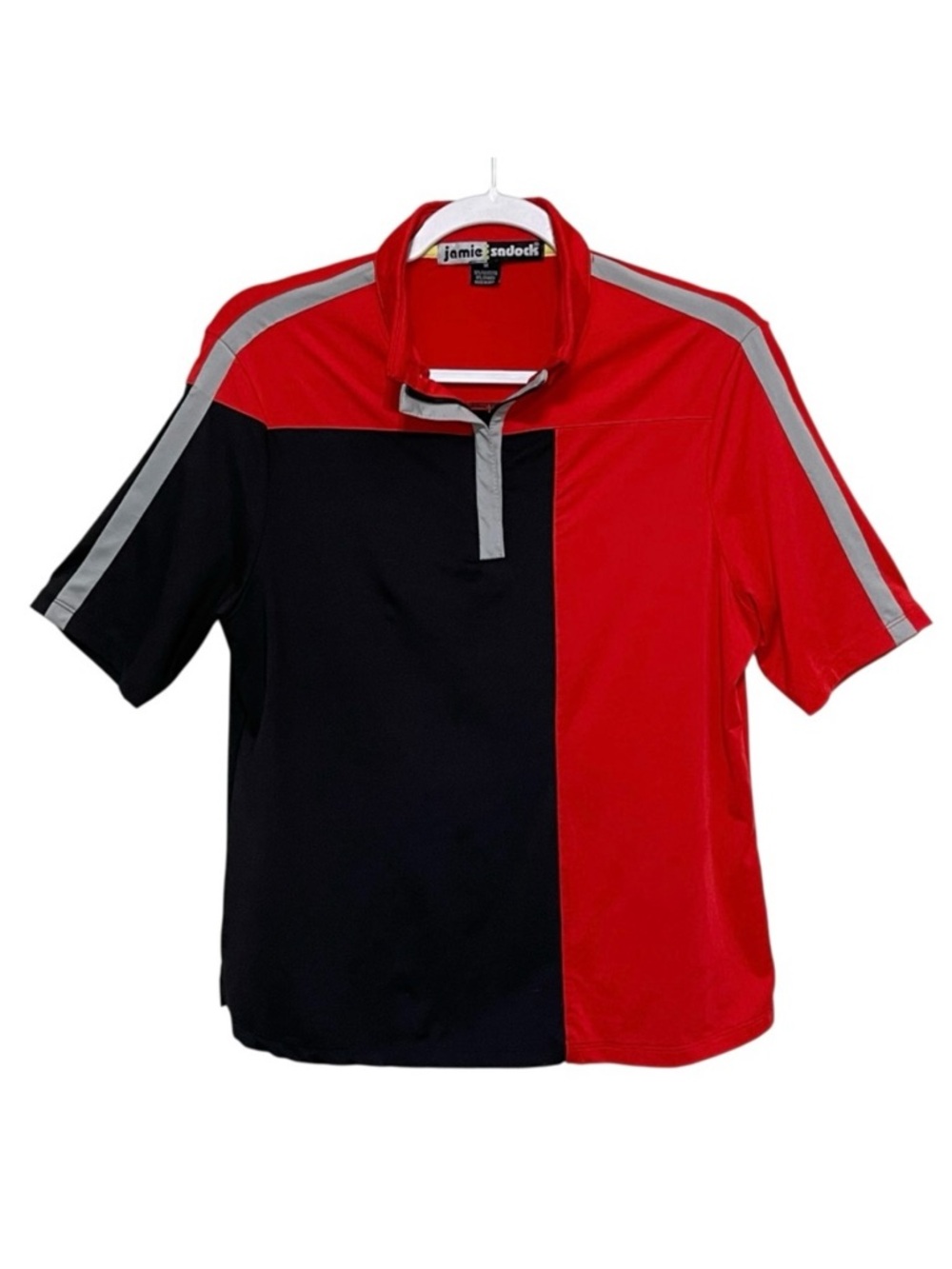 Jamie Sadock Performance Golf Polo 1/4 Zip Athleisure Sporty Resort Preppy Sz M
